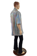 Unisex Open Front Nomad Shirt with Robe Collar - Coquetry Clothing