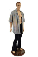Unisex Open Front Nomad Shirt with Robe Collar - Coquetry Clothing