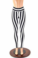 UV Black & White Stripe Spandex Fabric - 12