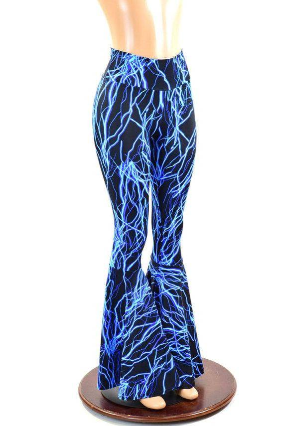 UV Blue Lightning Fabric - 9