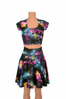 UV Galaxy Crop & Skirt Set - Coquetry Clothing