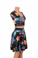 UV Galaxy Crop & Skirt Set - Coquetry Clothing