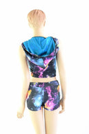 UV Galaxy Zippered Hoodie Set - Coquetry Clothing
