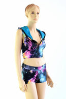 UV Galaxy Zippered Hoodie Set - Coquetry Clothing