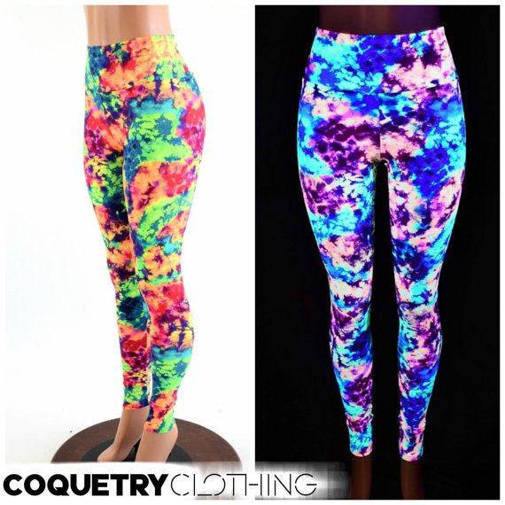 UV Glow Acid Splash Spandex Fabric - 8