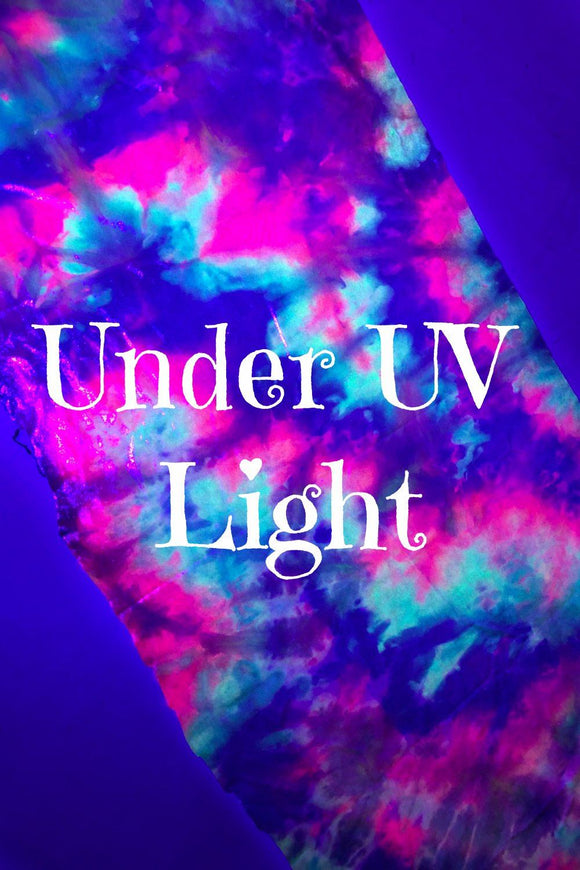 UV Glow COTTON CANDY Holographic Spandex Fabric - Coquetry Clothing