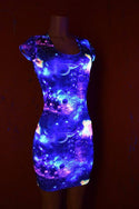 Ready to Ship UV Glow Galaxy Dress Small - 3
