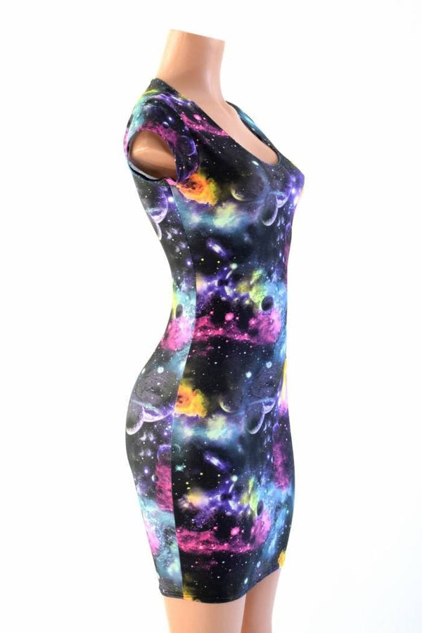 Ready to Ship UV Glow Galaxy Dress Small - 6