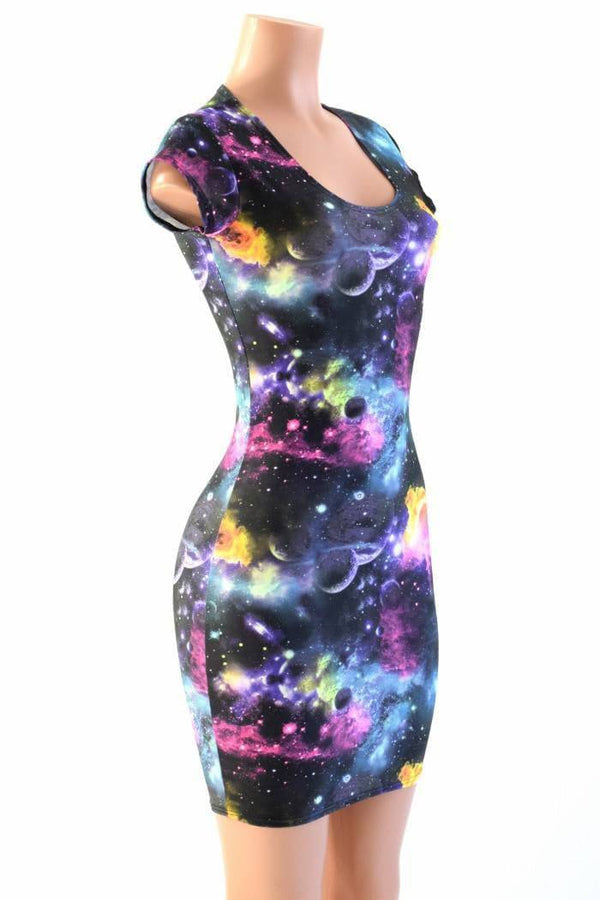 Ready to Ship UV Glow Galaxy Dress Small - 5