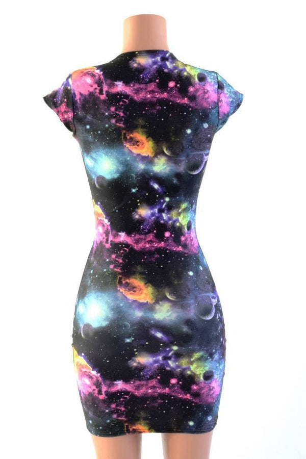 Ready to Ship UV Glow Galaxy Dress Small - 4