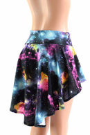 UV Glow Galaxy Hi Lo Rave Mini Skirt - Coquetry Clothing
