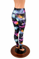 UV Glow Galaxy High Waist Leggings - Coquetry Clothing