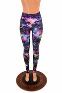 UV Glow Galaxy High Waist Leggings - 2