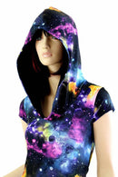 UV Glow Galaxy Hoodie Romper - Coquetry Clothing