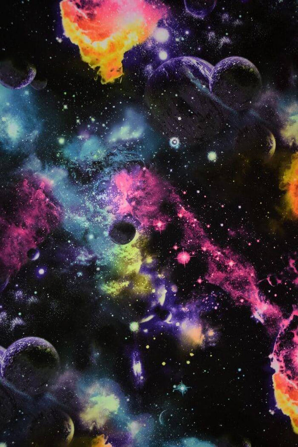 UV Glow Galaxy Hoodie Romper - 9