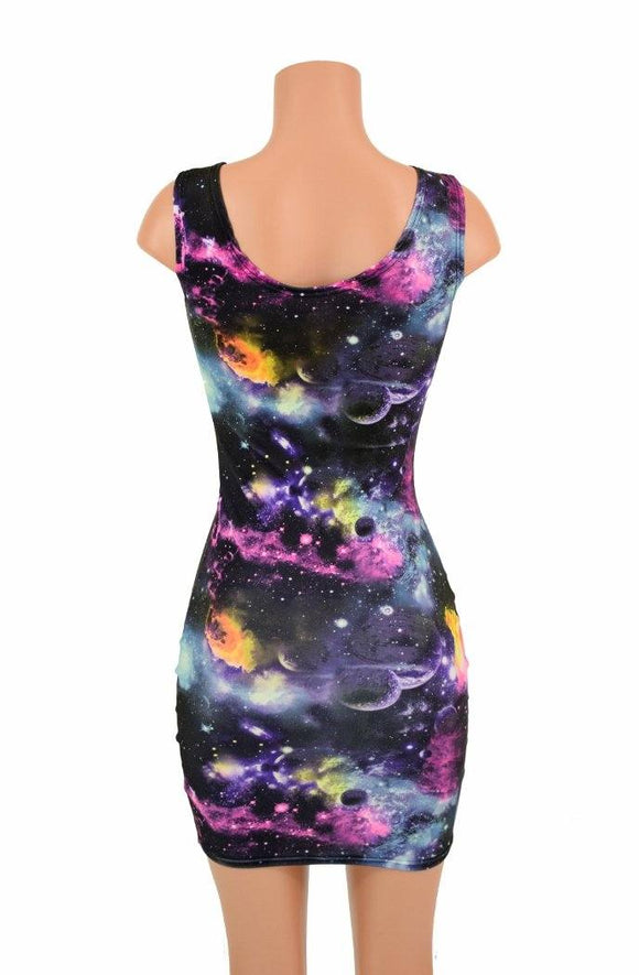 UV Glow Galaxy Tank Dress - Coquetry Clothing