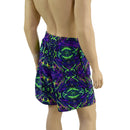 UV Glow Mens Basketball Shorts with Pockets in Neon Melt - Coquetry Clothing