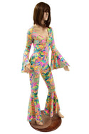 UV Glow Neon Flux Bell Bottom Catsuit - 6