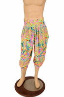 UV Glow Neon Flux Print Spandex Fabric - Coquetry Clothing