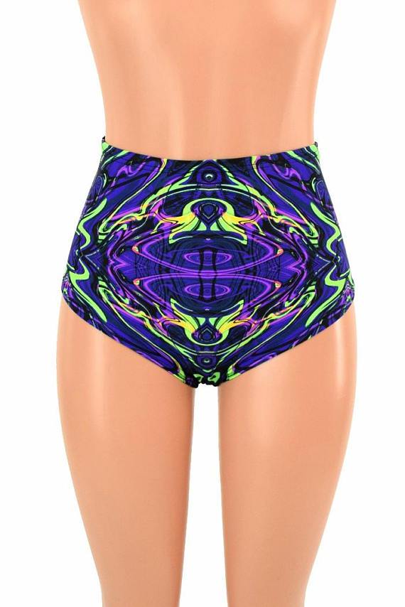 UV Glow Neon Melt Fabric - 10