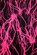 UV Glow Neon Pink Lightning Maxi Dress - 2
