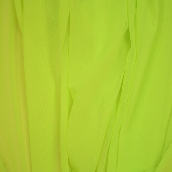 UV Glow Neon Yellow Mesh Fabric - Coquetry Clothing