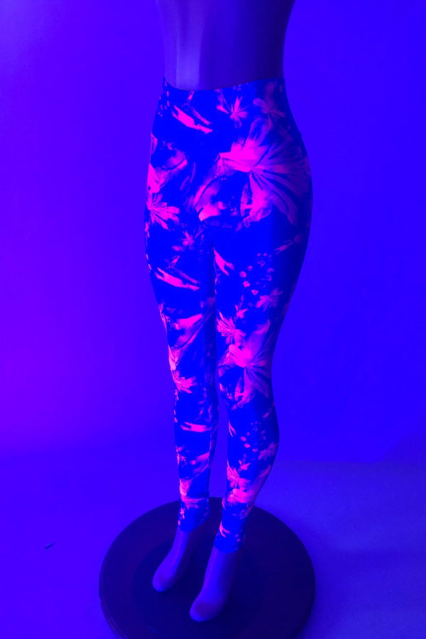 UV Glow Radiant Rainforest Spandex Fabric - 4