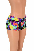 UV Glow Sonic Bloom Lowrise Shorts - Coquetry Clothing