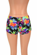 UV Glow Sonic Bloom Lowrise Shorts - Coquetry Clothing