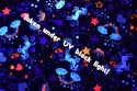 UV Glow Unicorns and Rainbows Fabric - 7