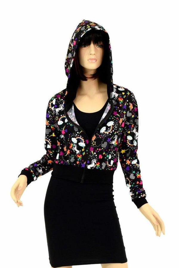 UV Glow Unicorns and Rainbows Fabric - 9