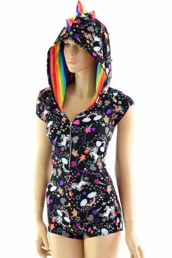 UV Glow Unicorns and Rainbows Fabric - 10