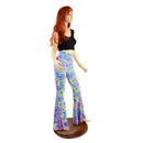UV Glow Worm High Waist Solar Flares - Coquetry Clothing