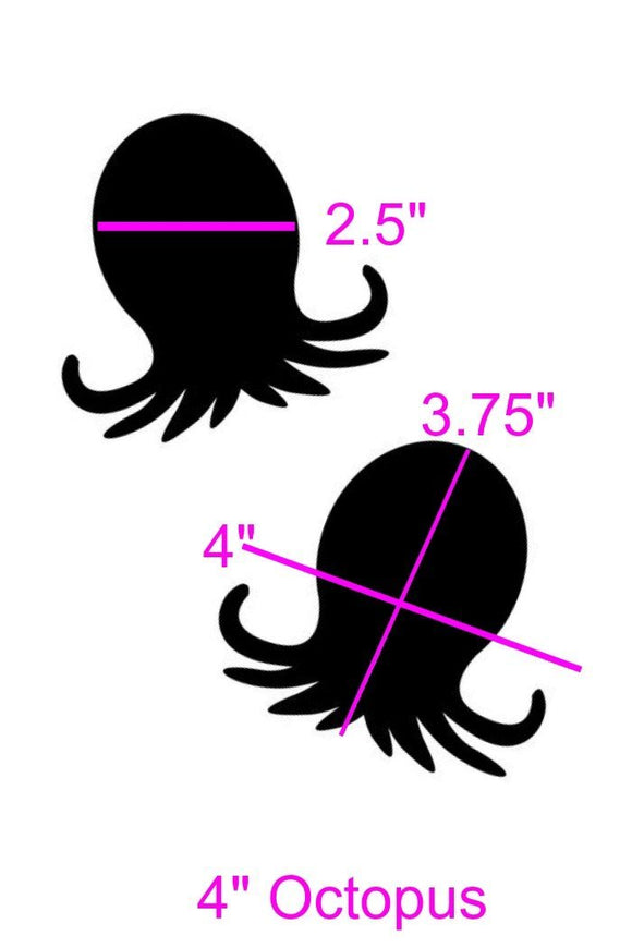 UV Glow Worm Octopus Pasties - Coquetry Clothing