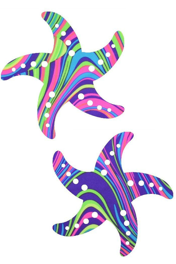 UV Glow Worm Starfish Pasties - Coquetry Clothing