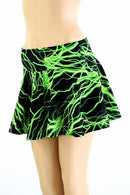 UV Green Lightning Print Fabric - Coquetry Clothing