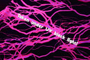 UV Pink Lightning Print Fabric - Coquetry Clothing
