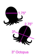 UV Pink Sparkly Octopus Pasties - 2
