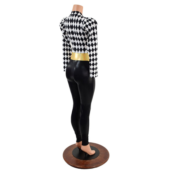 V Front Catsuit with Mini Vicky Sleeves - Coquetry Clothing