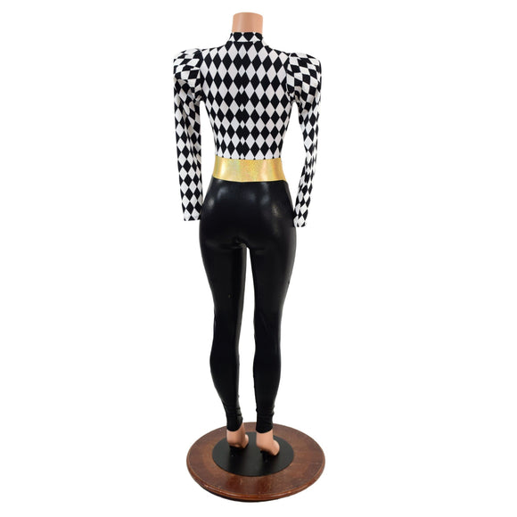 V Front Catsuit with Mini Vicky Sleeves - Coquetry Clothing