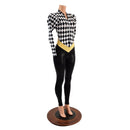 V Front Catsuit with Mini Vicky Sleeves - Coquetry Clothing