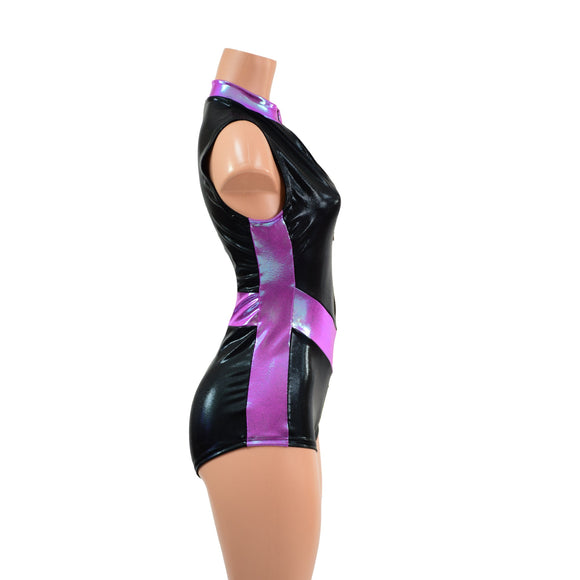 V Front Romper with Boy Cut Leg - Coquetry Clothing