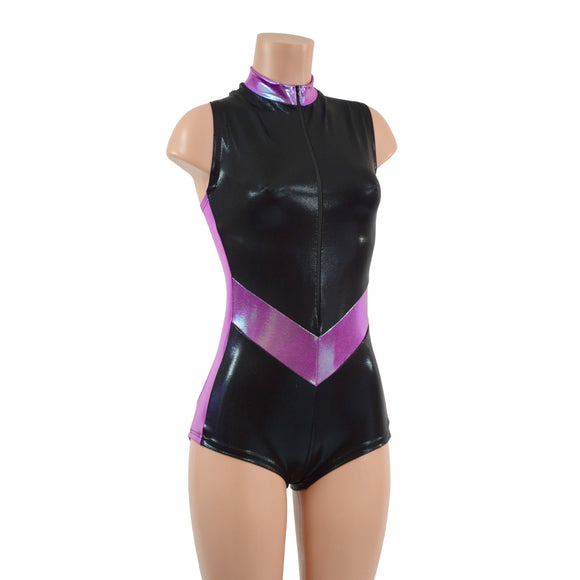 V Front Romper with Boy Cut Leg - Coquetry Clothing