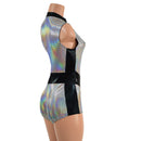 V Front Romper with Boy Cut Leg - Coquetry Clothing