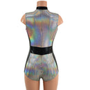 V Front Romper with Boy Cut Leg - Coquetry Clothing