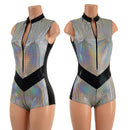 V Front Romper with Boy Cut Leg - Coquetry Clothing
