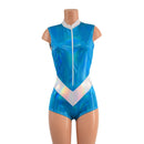 V Front Romper with Boy Cut Leg - Coquetry Clothing