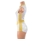 V Front Romper with Boy Cut Leg - Coquetry Clothing