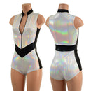 V Front Romper with Boy Cut Leg - Coquetry Clothing