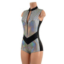 V Front Romper with Boy Cut Leg - Coquetry Clothing